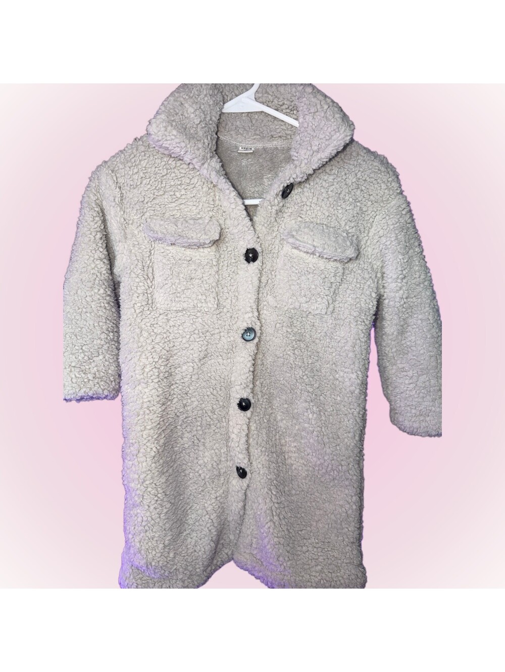 Girls New NWOT Size 5 Years Super Soft Winter Jacket with Button Up Front